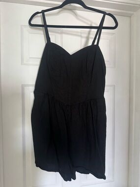 Old Navy Black Spaghetti Strap Romper